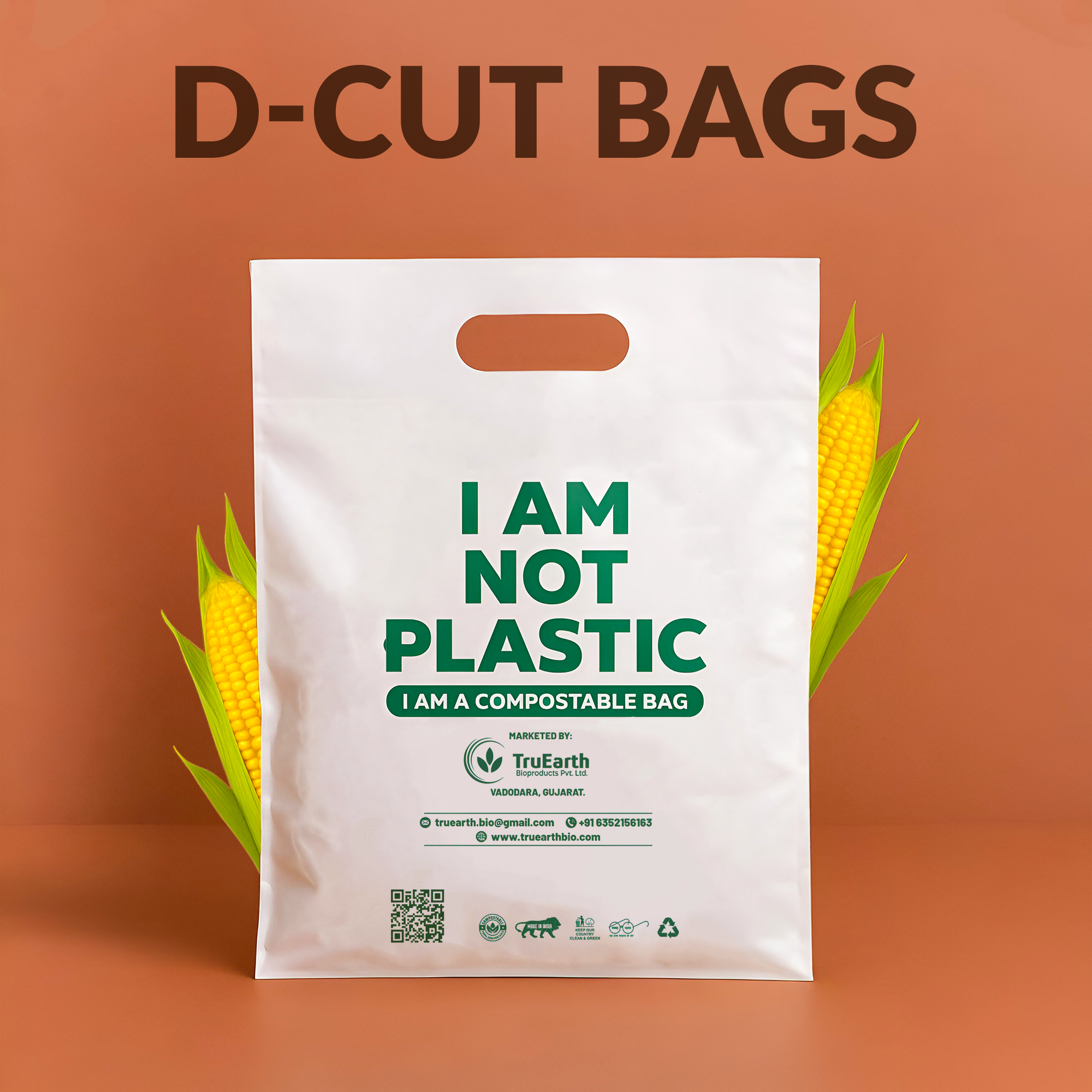 COMPOSTABLE D-CUT BAGS